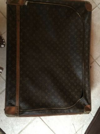 Vintage Louis Vuitton Large Monogram Traveler Suitcase Luggage Leather 28x22x9 9