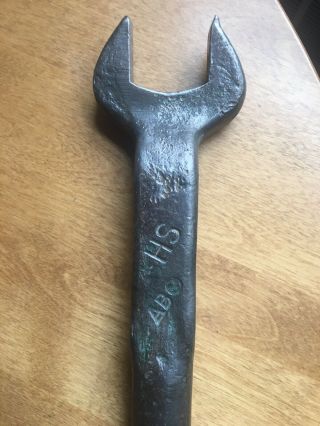 American Bridge “CLEAN” Spud Wrench 7/8” HS Vintage Structural Iron Worker Tool 2