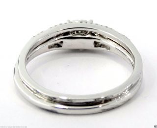 14k White Gold Vintage Engagment Twist Style Diamond Wedding Bridal Set Ring 4