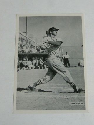 Vtg 1954 Stan Musial Photo Pack All - Star Game Cardinals Baseball Card Ex Cond