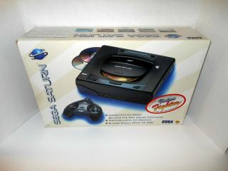 Sega Saturn Game System Console Complete W/ Virtua Fighter Rare