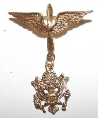 Ww2 Coro Sterling Officer Pilot Sweet Heart Pin United States Army Air Force