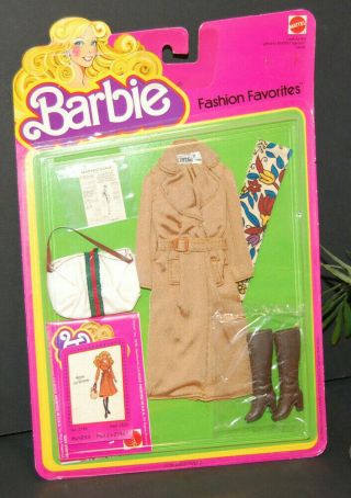 1978 Fashion Favorites Rain Or Shine Superstar Barbie Doll 2788 Nrfp Rare