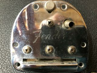 1960 Fender Jazzmaster Pat Pend Tremolo Tailpiece Trem Pre Cbs 1958 1959 Vintage