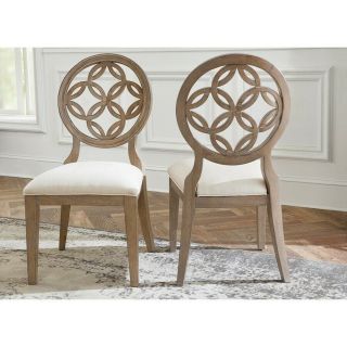 Hillsdale Sanona Dining Chair,  Set Of 2,  Vintage Gray,  Putty Fabric - 5851 - 804
