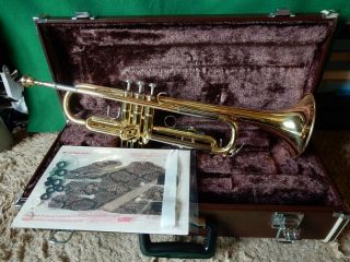 Look At Yamaha Trumpet Ytr - 2320e Vintage 11 Mouthpiece Case