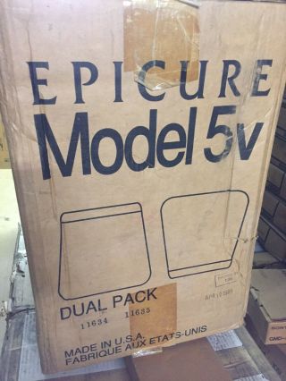 Vintage Epicure Model 5v 5 Book Shelf Speakers Rare 3