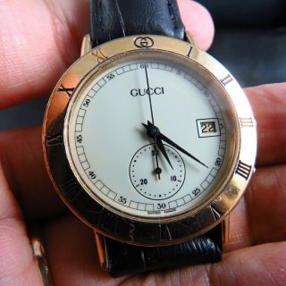 Vintage Swiss Made Gucci Chronograph Quartz Men Watch