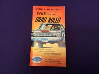 Vintage 1966 - ' 67 - ' 68 National Hot Rod Association NHRA Official Drag Rules 3