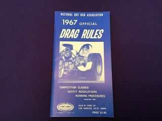 Vintage 1966 - ' 67 - ' 68 National Hot Rod Association NHRA Official Drag Rules 5