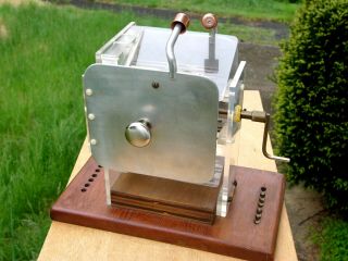 Vintage Dirod Electrostatic Machine Static Electricity Generator With Leyden Jar