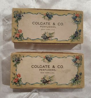 Vintage Colgate & Co.  Perfume Miniature Extracts Most Corked Empty Bottles
