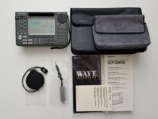 Vintage Sony World Band Shortwave Portable Radio Receiver Icf - Sw55
