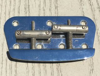 ♬ Vintage 1976 Fender Usa Music Master Bass Guitar Bridge - Complete 1970s Part