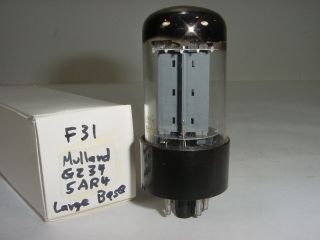 Vintage 1959 Mullard Gz34 5ar4 Blackburn Fat Base Oo Getter Amplifier Tube F31