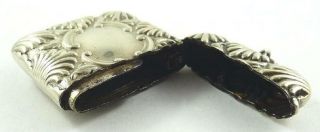 Antique E.  P.  N.  S.  Repousee Match Safe / Matchsafe or Vesta Case c.  1910 - 20 6