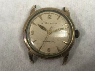 Vintage Ulysse Nardin Chronometer Watch 10k Gold Filled Watch (no Band)