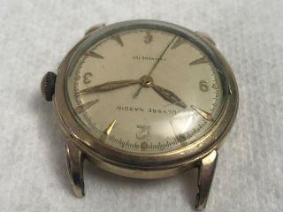 Vintage Ulysse Nardin Chronometer Watch 10K Gold Filled Watch (No Band) 4