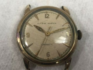 Vintage Ulysse Nardin Chronometer Watch 10K Gold Filled Watch (No Band) 6
