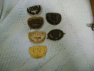 6 Vintage Ww2 Australian Machine Gunners Badges And Other