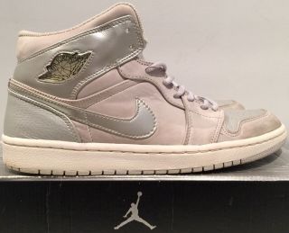Authentic Nike Air Jordan 1 Retro,  Metallic Silver Vintage Rare 2001 Release 10