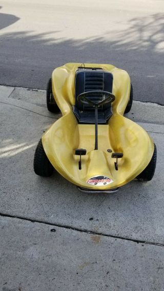 Funderbird Go Kart,  Vintage Sears 1970s,  Gold Sparkle Paint,  Great Shape