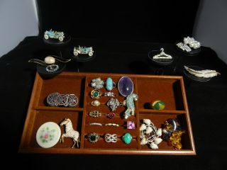 Jewelry Box Full of Treasures Vintage to Now,  925 Silver & Box NR 3