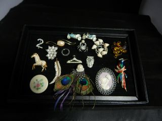 Jewelry Box Full of Treasures Vintage to Now,  925 Silver & Box NR 6