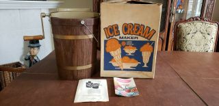 Vintage Sears Roebuck Ice - Cream Maker 4 Quart