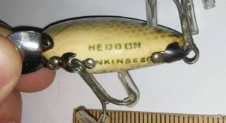 Stunning Vintage Wooden Heddon Punkinseed Lure Crappie Color Ex - Paint On Belly 3