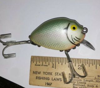 Stunning Vintage Wooden Heddon Punkinseed Lure Shad Color Ex - Paint On Belly 2