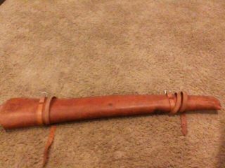 Vintage Schoellkopf Thick Leather Jumbo Western Rifle Scabbard Holster Riding