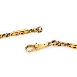 Antique Vintage Nouveau 14k Gold Filled GF HAMILTON & HAMILTON Chain Necklace 2