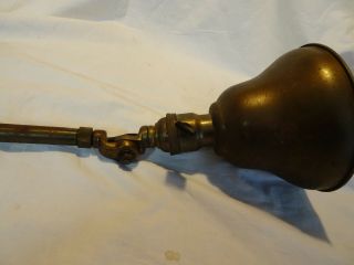 Vintage Industrial Articulating Telescoping Work Light Rounded Arrow Clamp 11