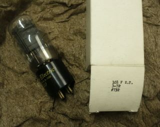 Western Electric 101f Triode Vacuum Tube,  1971 Vintage,  Strong