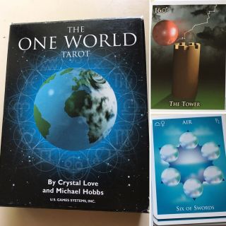 The One World Order Tarot Deck,  By Crystal Love And Michael Hobbs 1999 Oop Vtg