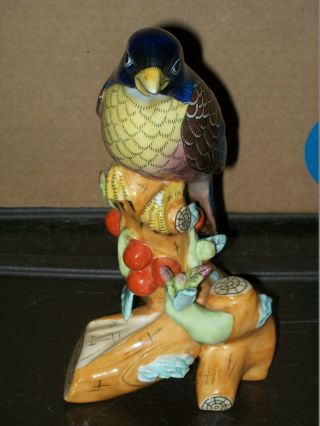 Vintage Chelsea House Porcelain Bird Figurine / 7.  5 "