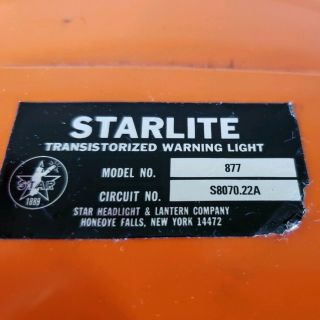 Vintage CN Railroad Warning Light Blue/Red Orange Case Batterie Starlite 977 7