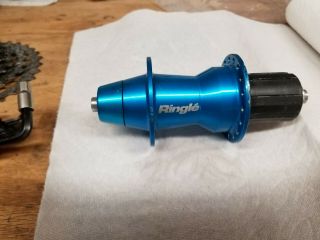 Vintage Ringle Duper Eight 36 Hole 135 X 9 Qr Rear Hub - Blue Anodized