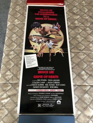 Game Of Death Bruce Lee 14 X 36 Inch Vintage Rolled Movie Poster