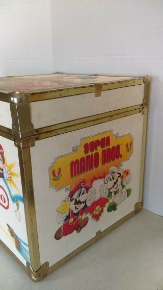 VTG Nintendo Mario Zelda Wood Storage Chest Box Trunk 16 x 16 x 16 2
