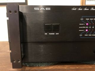 Vintage SAE 2400L Power Amplifier 2 Channel USA 4