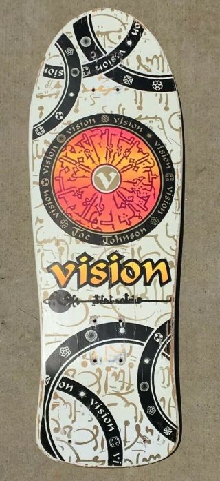 Vintage Vision Skateboards Joe Johnson Hieroglyphics Deck