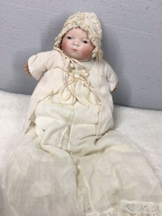 Antique Marked 14 " Bye Lo Baby Bisque Doll By Grace S.  Putnam