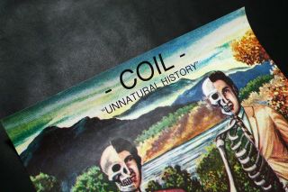 COIL : Unnatural History Vintage Promo Poster RARE Throbbing Gristle 2