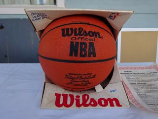 Vintage 1980 Wilson Nba Official Basketball - Lawrence O 