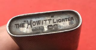 Vintage Solid Silver Lighter The Howitt 1943 - 44 5