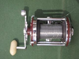 Vintage White Handle Penn Squidder 140 Peer Fishing Reel 30 - 200