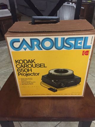 Vintage Kodak Carousel 35mm Slide Projector 650h