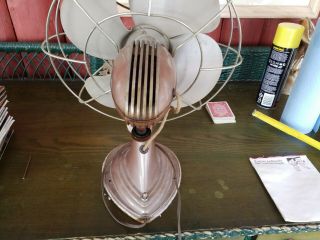 Vintage Rare Westinghouse Misty Rose Fan - Runs Art Deco - Made In USA 4